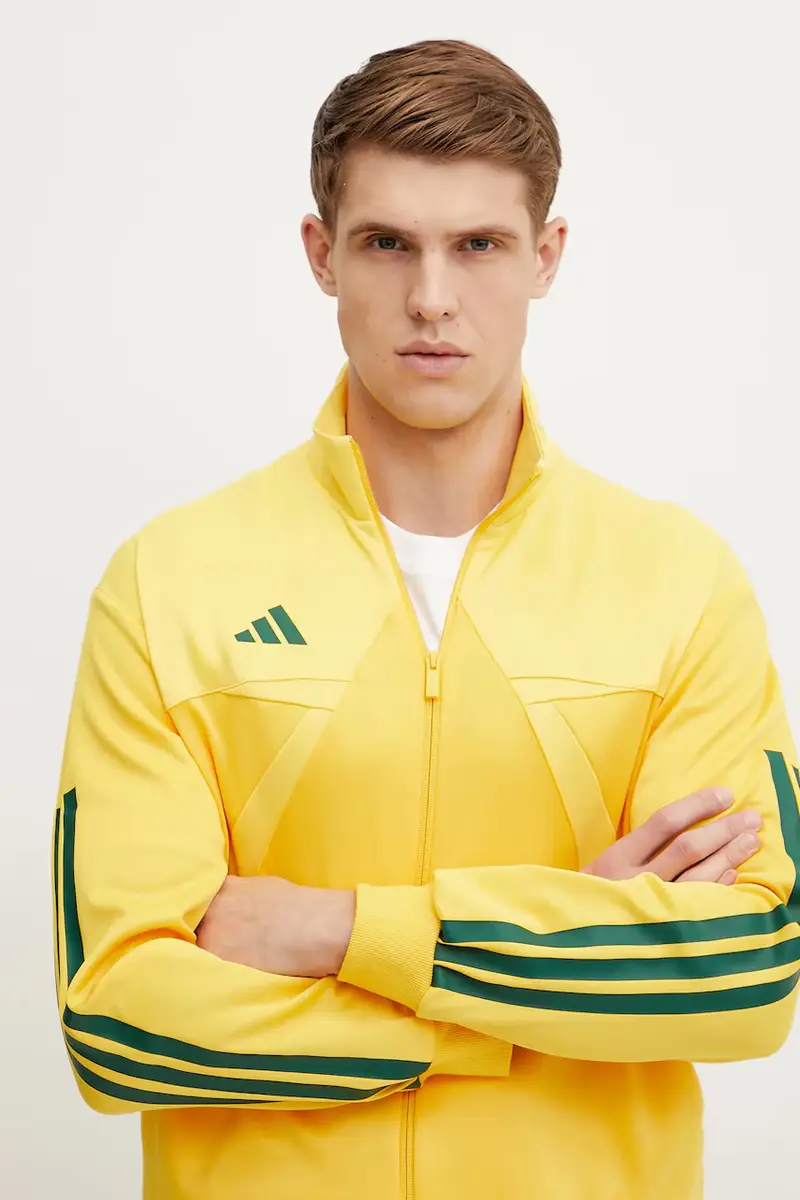 felpa Tiro uomo colore giallo con applicazione JC8017 miniatura 4