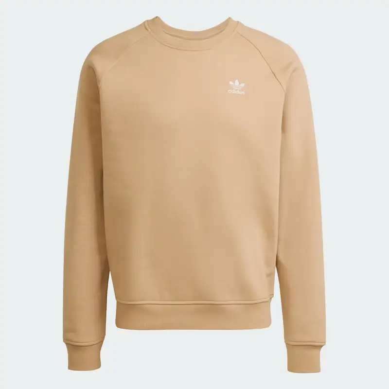 Felpa Trefoil Essentials Crew Beige miniatura 4