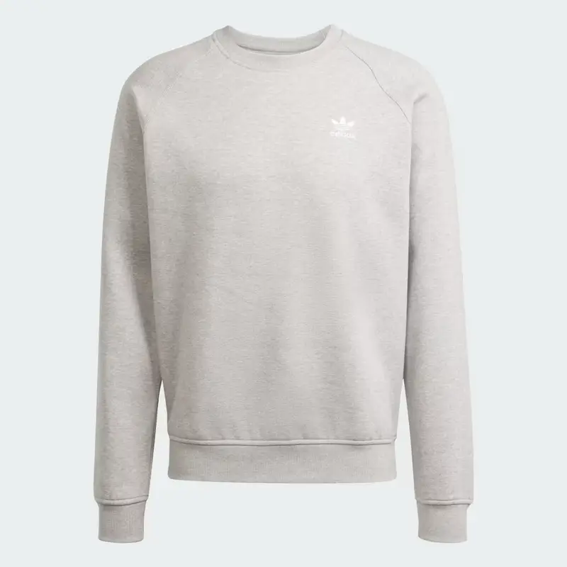 Felpa Trefoil Essentials Crew Medium Grey Heather miniatura 4
