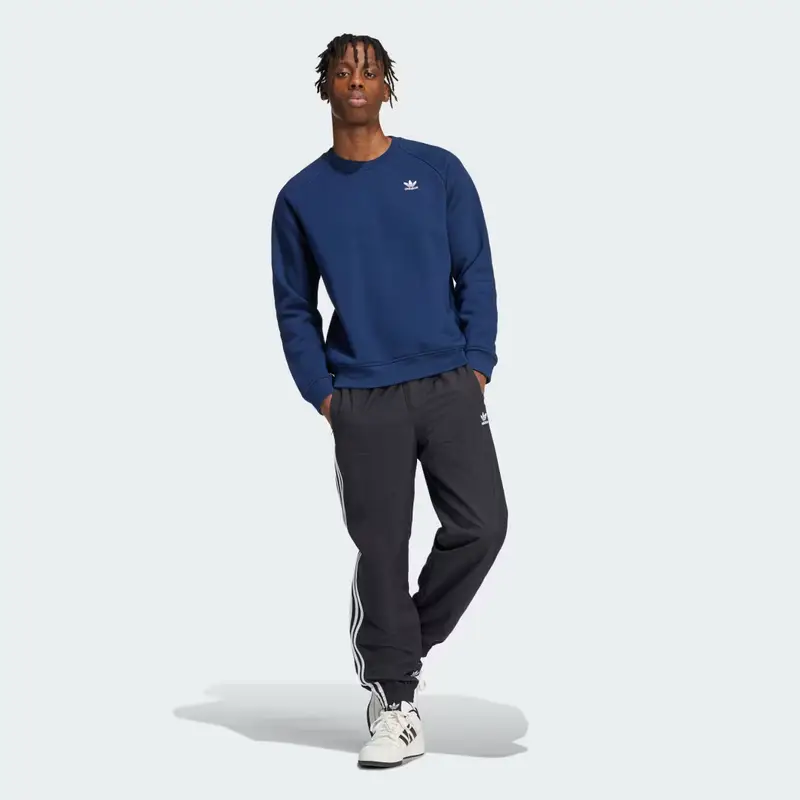 Felpa Trefoil Essentials Crew Night Indigo miniatura 3