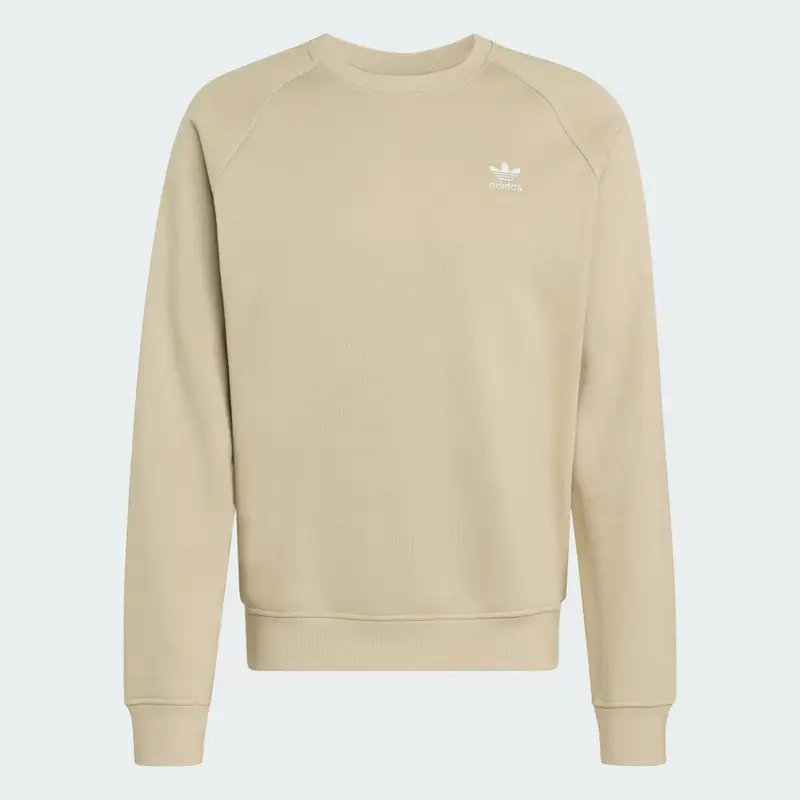 Felpa Trefoil Essentials Crew Stone Khaki miniatura 4