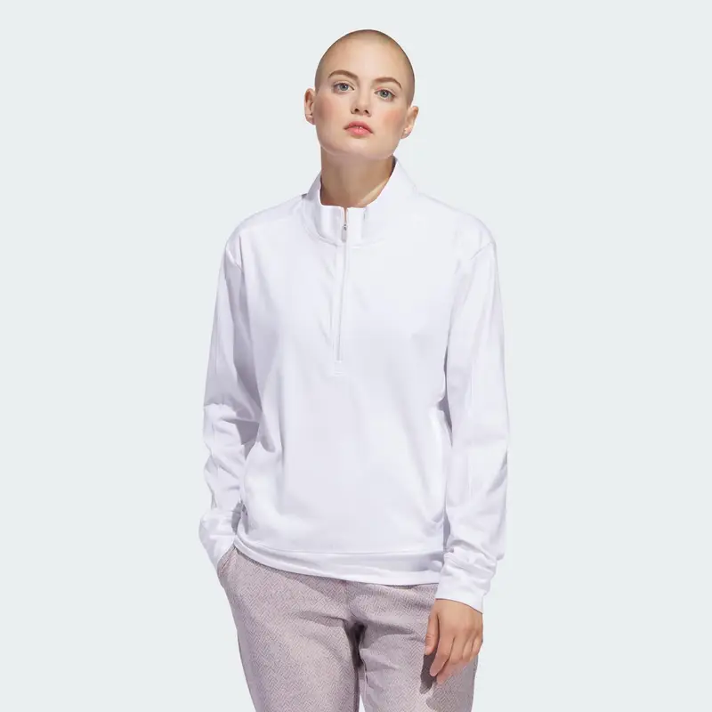 Felpa Ultimate365 Half-Zip Layering | Adidas Bianco