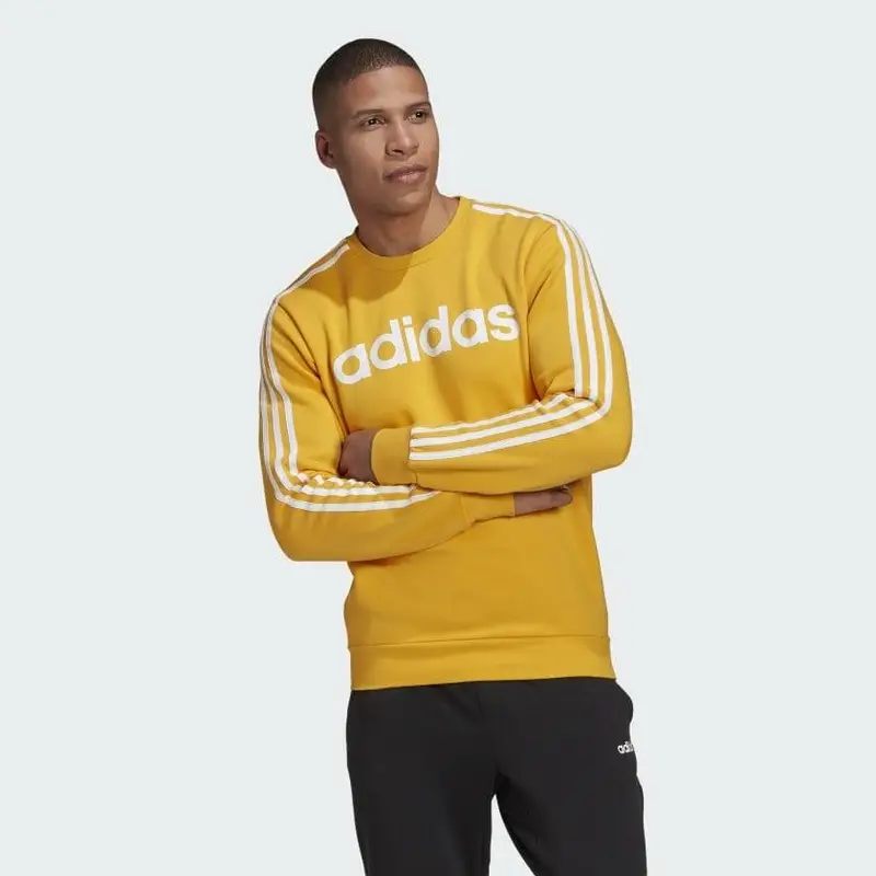 Felpa uomo adidas stripes - gd | Adidas Giallo