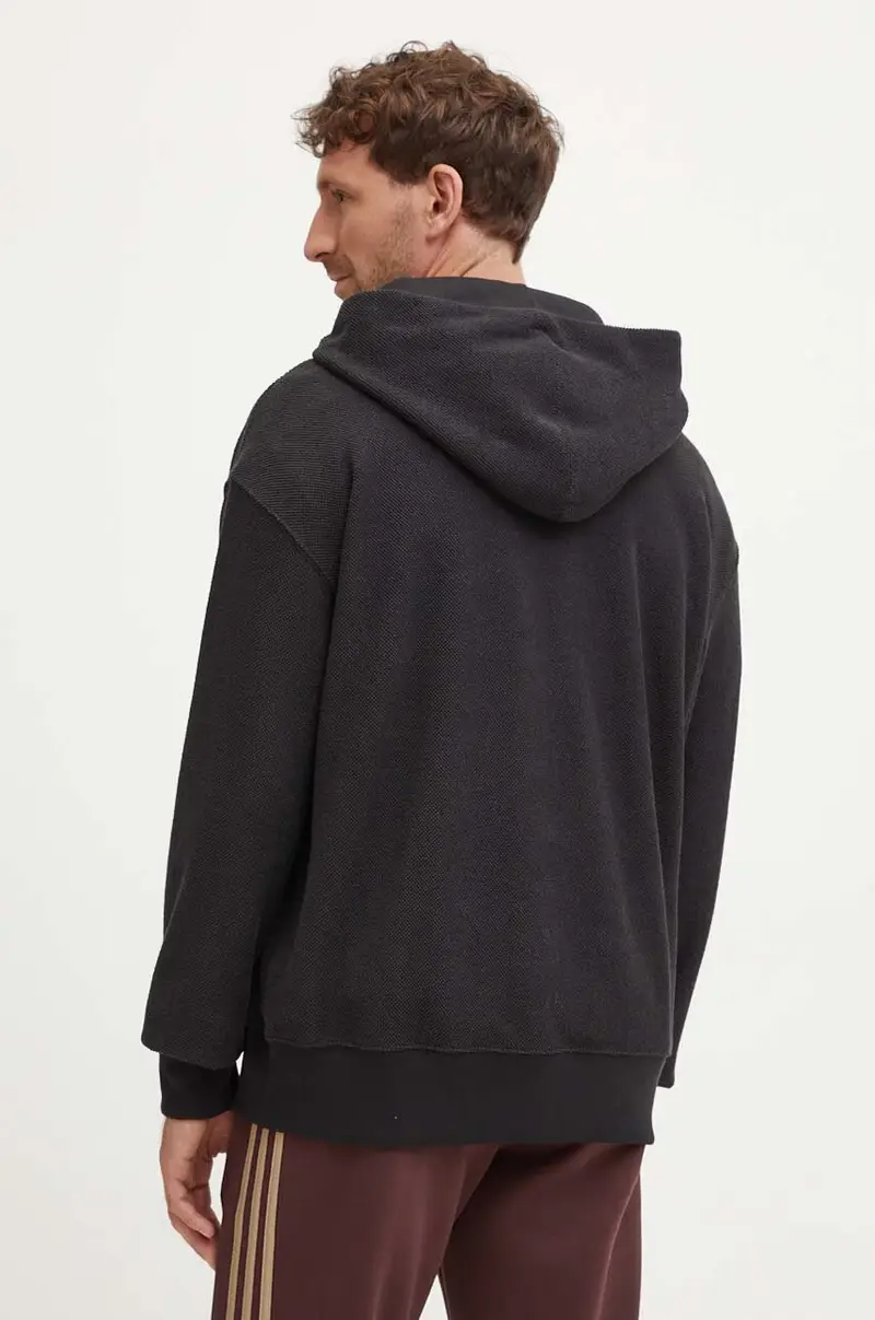 felpa uomo colore nero con cappuccio IV5212 miniatura 3
