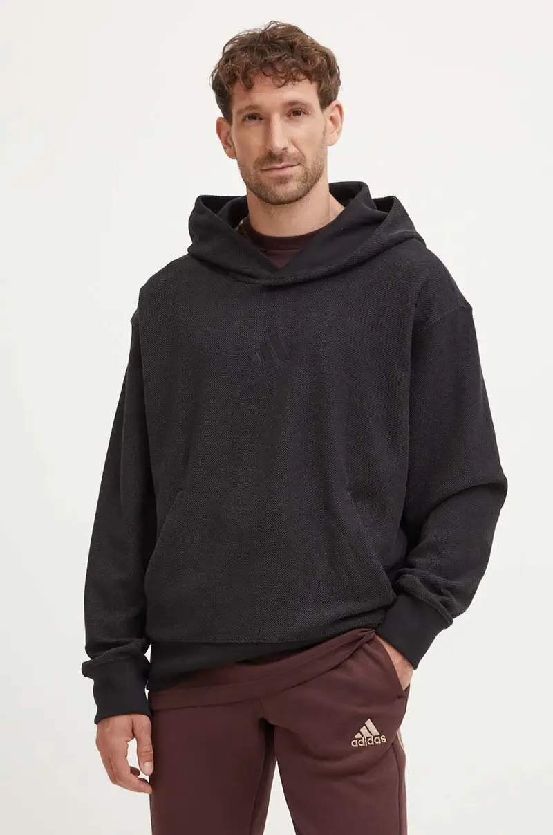 felpa uomo colore nero con cappuccio IV5212