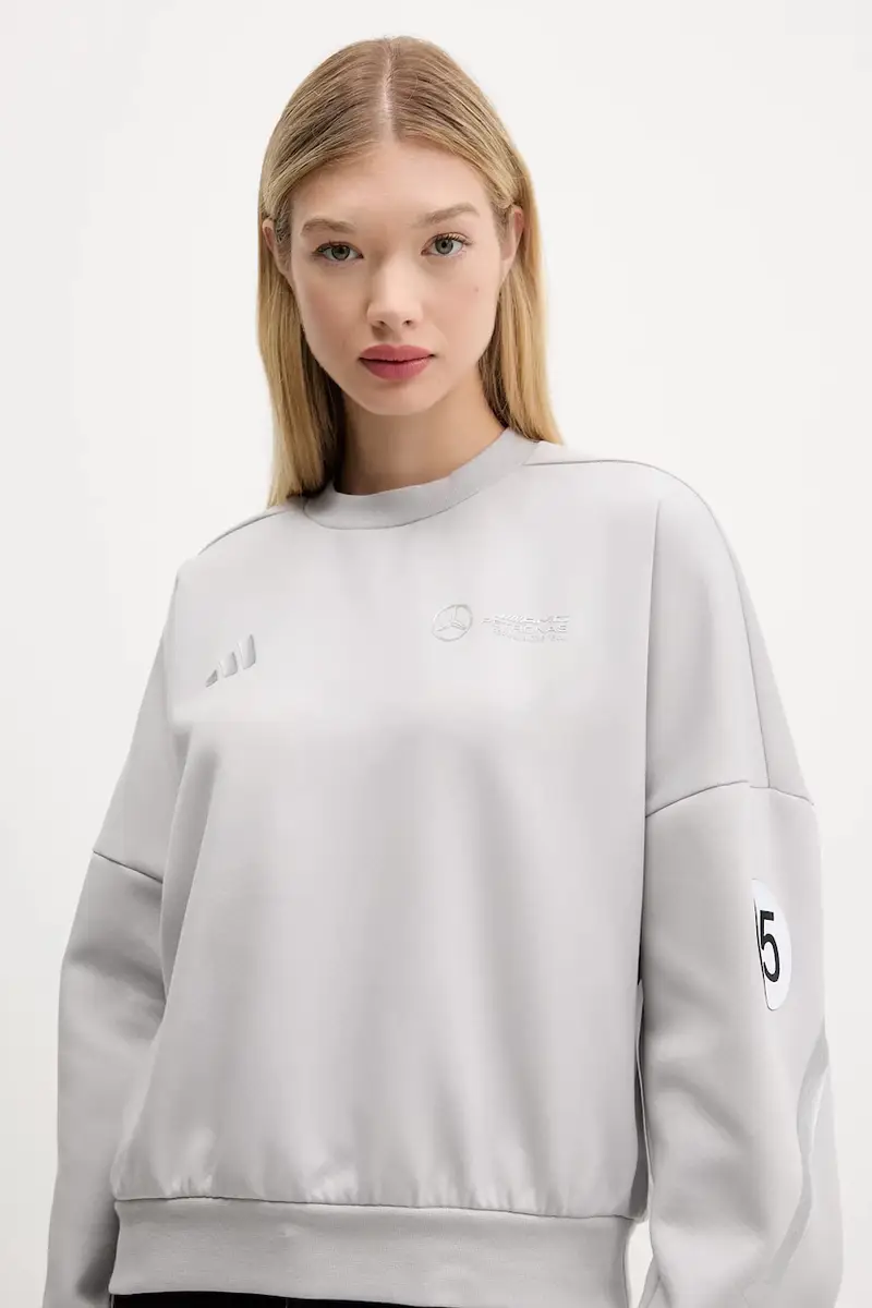 felpa x Mercedes uomo colore grigio JW3480 miniatura 4