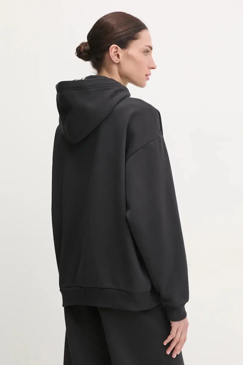 felpa x Moon Boot donna colore nero con cappuccio IY8044 miniatura 3