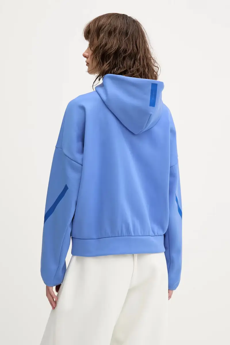 felpa x Z.N.E donna colore blu con cappuccio JW5319 miniatura 3