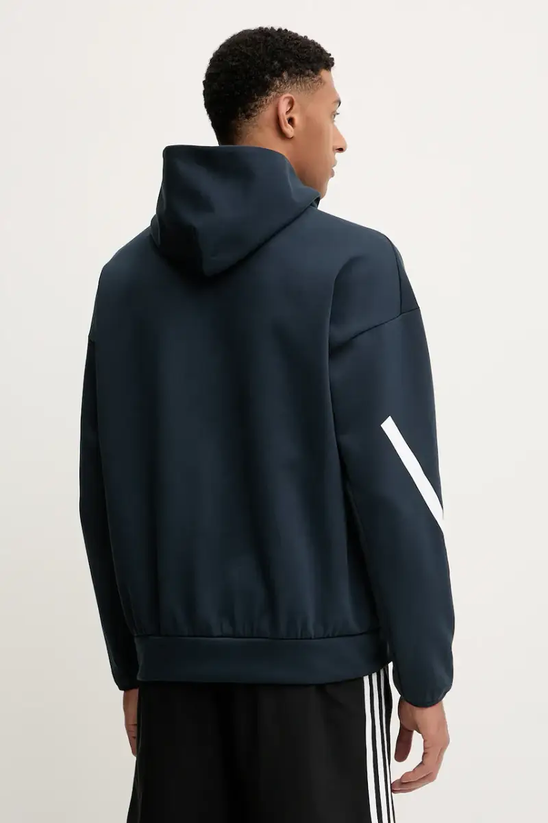 felpa x Z.N.E uomo colore blu navy con cappuccio JW4729 miniatura 3