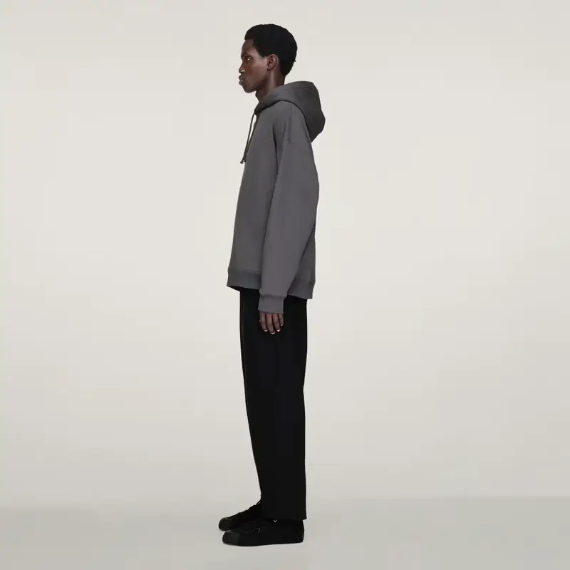 Felpa Y-3 con cappuccio grafica Granite miniatura 2