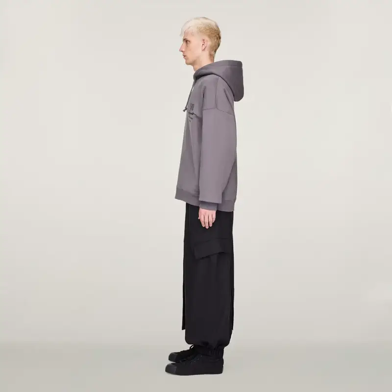 Felpa Y-3 Graphic FT con cappuccio Granite miniatura 2