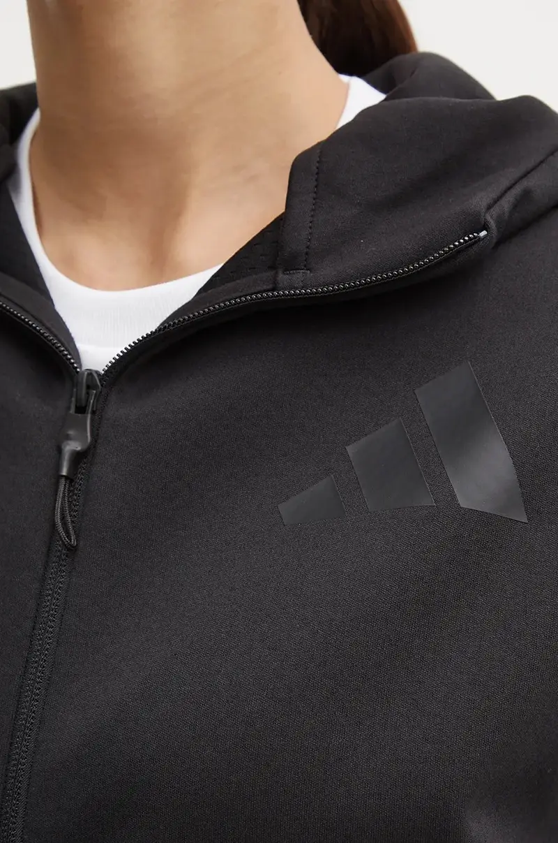 felpa ZNE donna colore nero con cappuccio JE7848 miniatura 5