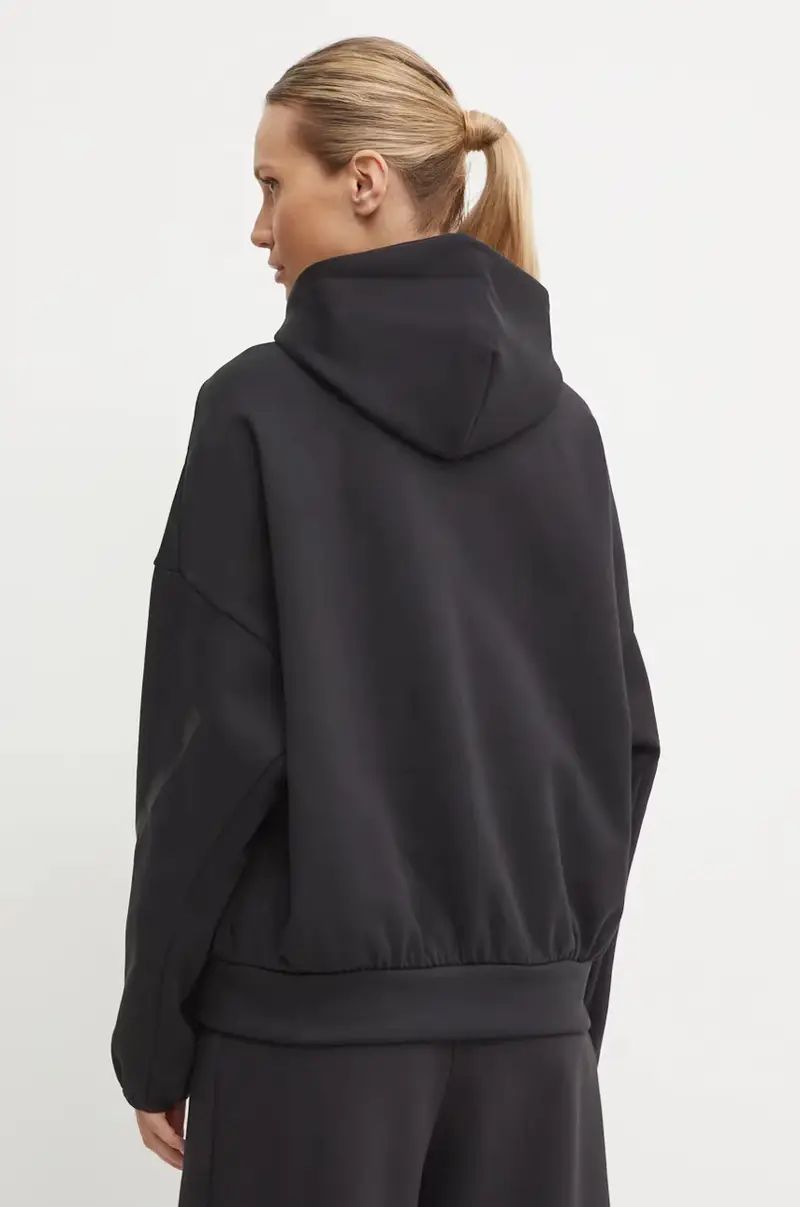 felpa ZNE donna colore nero con cappuccio JE7860 miniatura 3