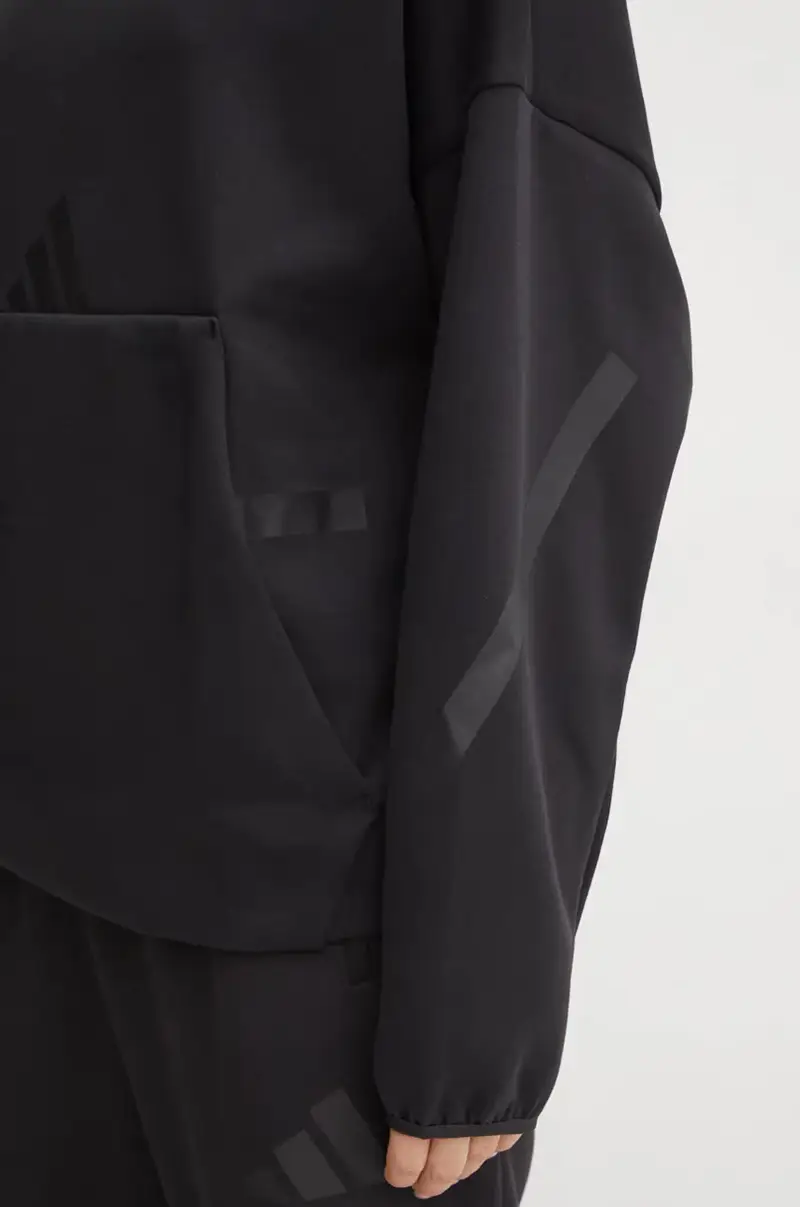 felpa ZNE donna colore nero con cappuccio JE7860 miniatura 5