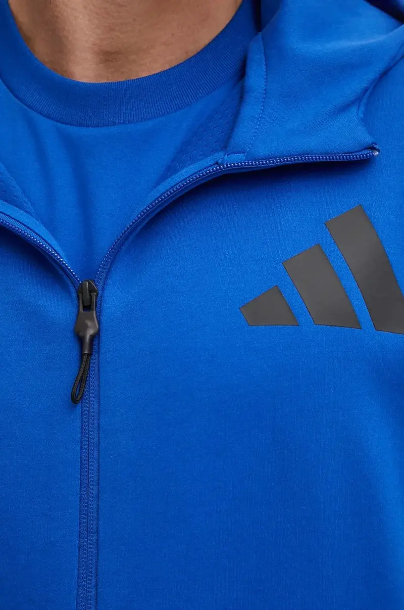 felpa ZNE uomo colore blu con cappuccio JF6388 miniatura 5