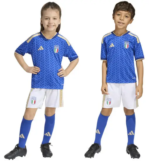 FIGC Home 26 Minikit - completo - bambino Blue