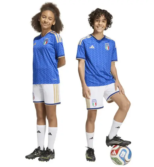 FIGC Home Italy 26 Jr - pantaloni calcio - ragazzo White