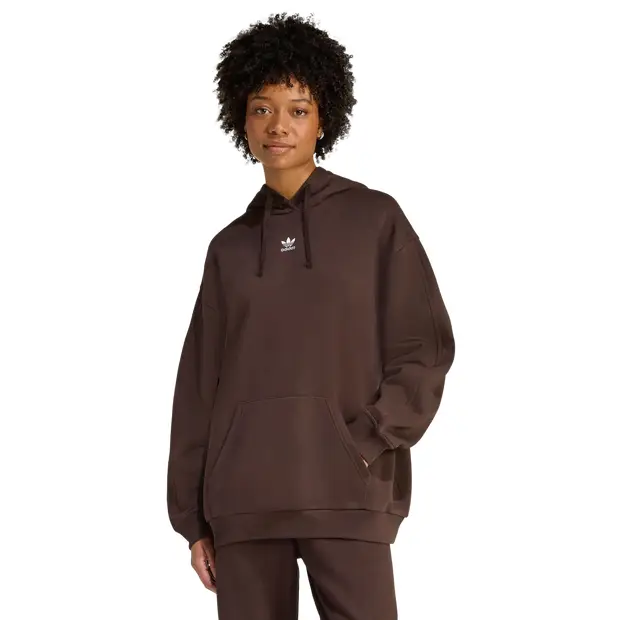 fleece Donna - Felpe con cappuccio Marrone - di cotone Brown