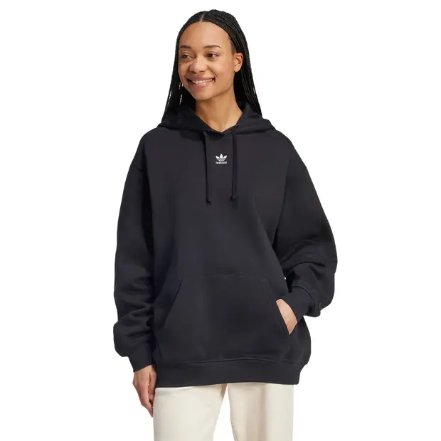 fleece Donna - Felpe con cappuccio Nero - di cotone Black