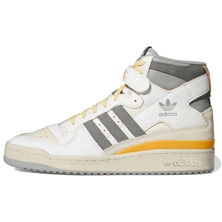Forum 84 High Bianco Grigio Giallo Sneakers Unisex Bianco-Nuvola Grigio-Medio-Solido GY5727 40⅔