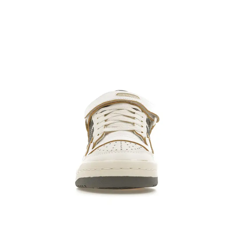 Forum Low Bianco Sporco Argento Ciottolo Sneakers da Donna Crema Bianco Nuvola HQ4374 40⅔ miniatura 2