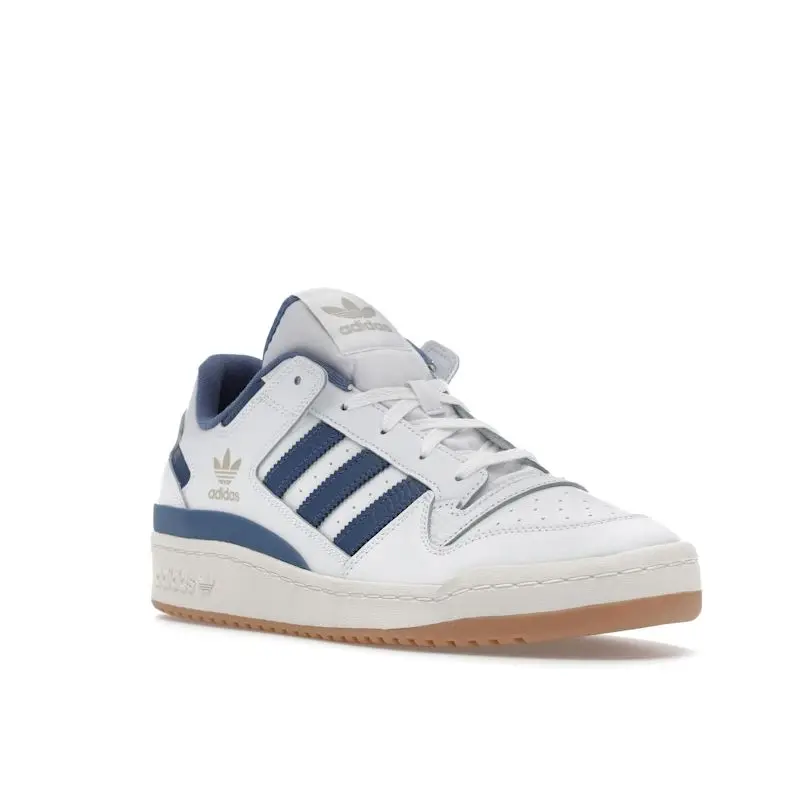 Forum Low CL Bianco Blu Crew Gomma Sneakers Unisex Bianco Nuvola IH7821 36 miniatura 2