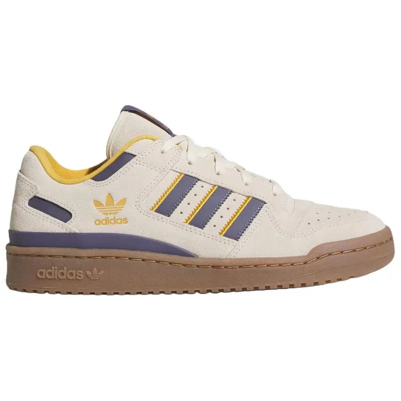 Adidas Sneakers unisex bianco meraviglia, viola e giallo preloved