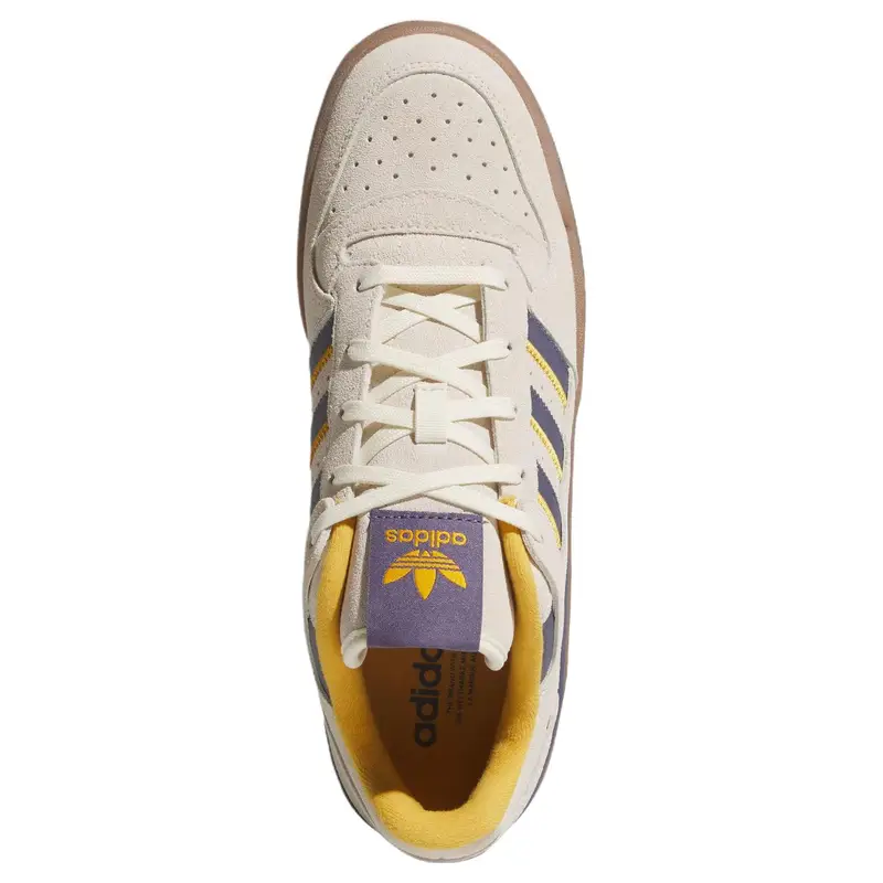 Forum Low Cl Bianco Meraviglia/Viola Preloved/Giallo Preloved Sneakers Unisex JQ2655 45⅓ miniatura 3