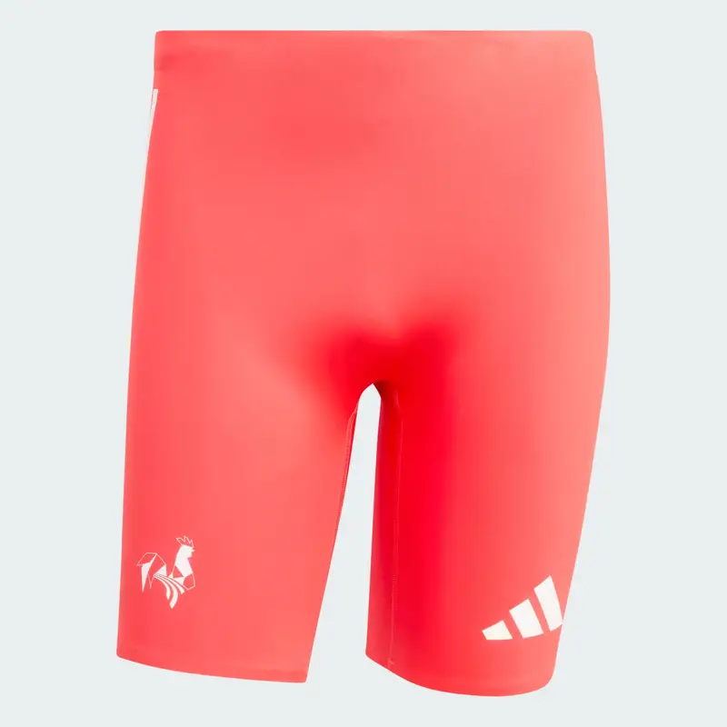 France Running Short Tights Semi Lucid Red miniatura 4