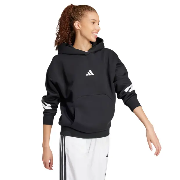 Future Icons 3-stripes Hoodie Donna - Felpe con cappuccio Nero - Mesh Black