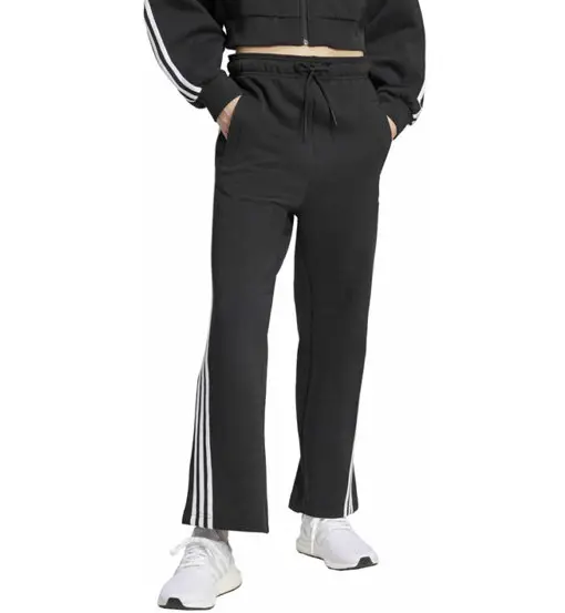 Future Icons 3 Stripes Open Hem W - pantaloni fitness - donna Black