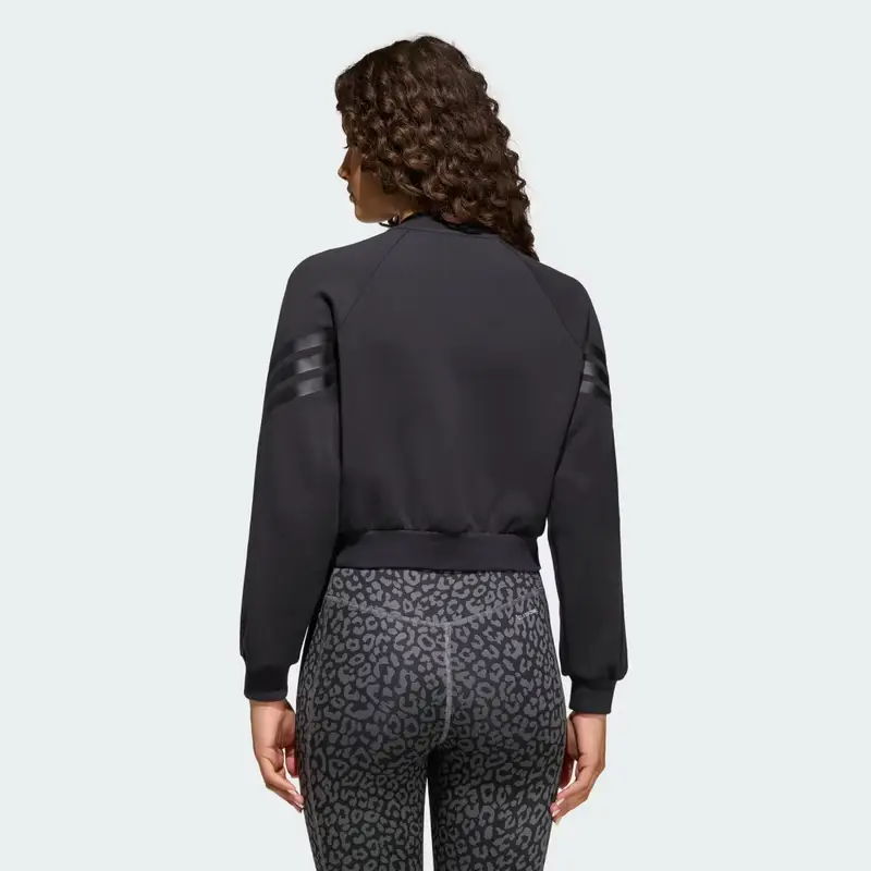 FUTURE ICONS 3 STRISCE ZIP INTEGRALE GIACCA DA ALLENAMENTO Black miniatura 2