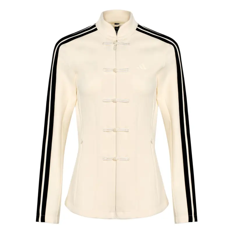 FW25 Samuel Gui Yang Co-Creato Spacer Giacca Sportiva e per il Tempo Libero a Righe Manica Lunga Stile Cinese Nuovo Giacca Donna HY2129 S