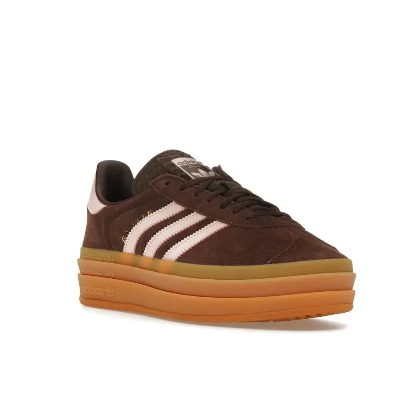 Gazelle Bold Auburn Rosa Ghiaccio Sneakers da Donna Marrone Gomma JI0326 36⅔ miniatura 3