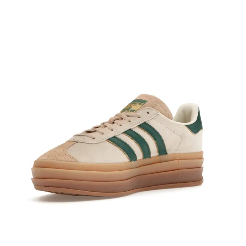 Gazelle Bold Crema Verde Collegiale Sneakers da Donna Bianco Crema Beige Magico ID7056 36 miniatura 5