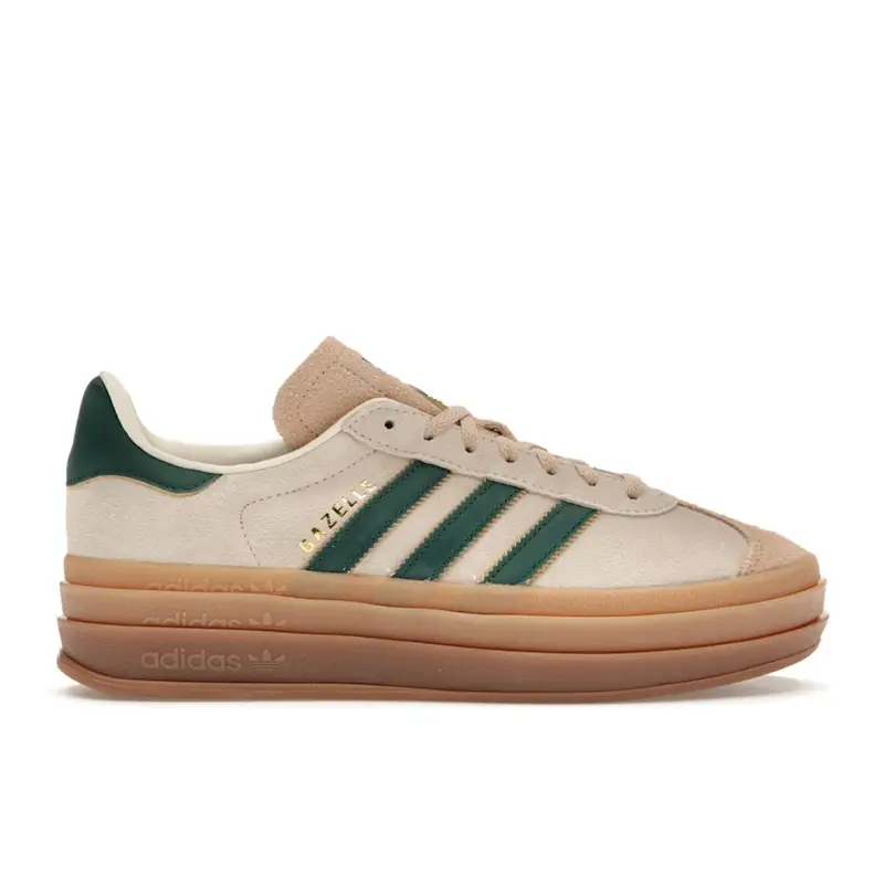 Gazelle Bold Crema Verde Collegiale Sneakers da Donna Bianco Crema Beige Magico ID7056 40⅔
