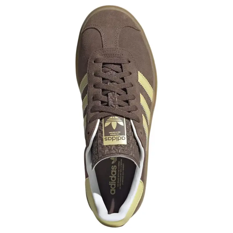 Adidas Gazelle Bold Earth Strata Sneakers da Donna Giallo Polvere miniatura 3