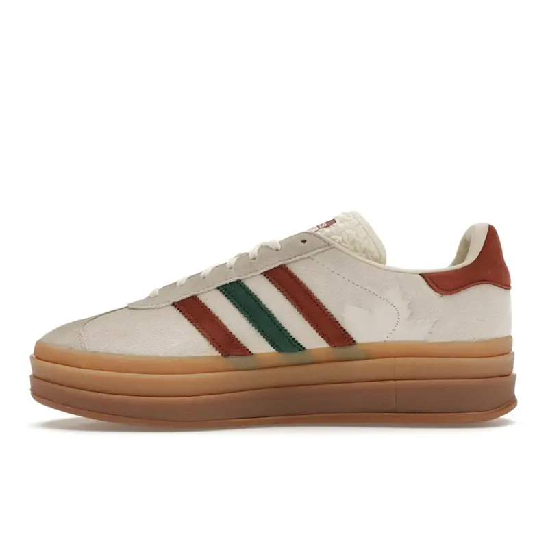 Gazelle Bold Foglia d Acero Sneakers da Donna Crema Crema-Bianco Seppia Selvaggio IG3685 36 miniatura 5