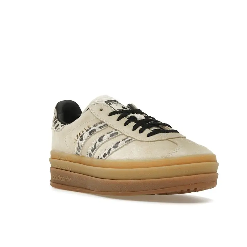 Adidas Gazelle Bold Sneakers da Donna Marrone Crema e Nero con miniatura 2