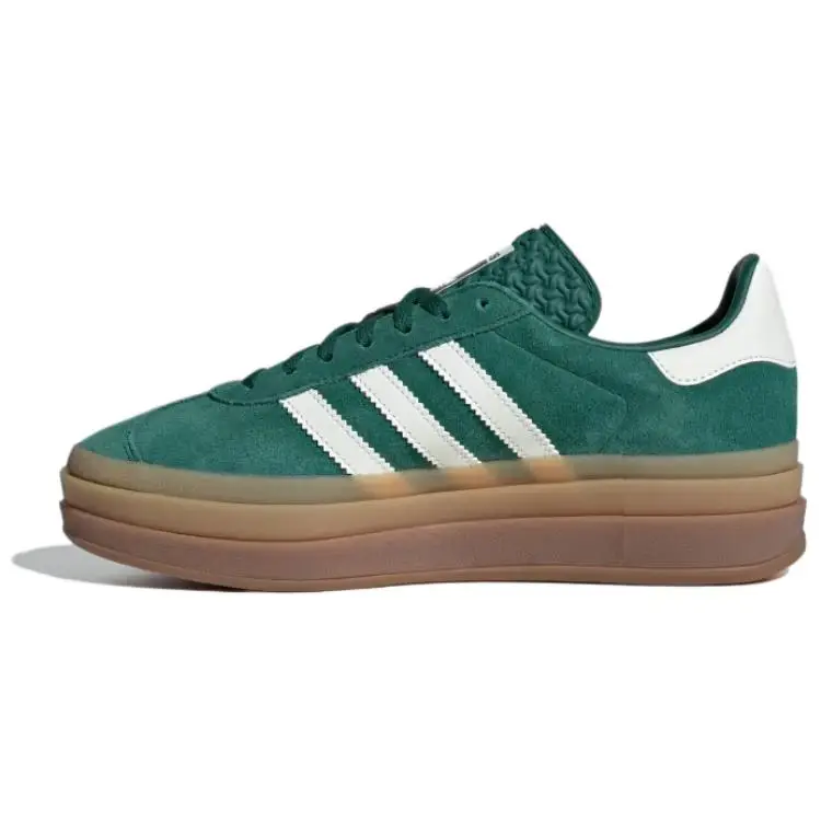 Gazelle Bold Verde Collegiale Sneakers da Donna Bianco Sporco Oro-Metallizzato JI0325 37⅓ miniatura 5