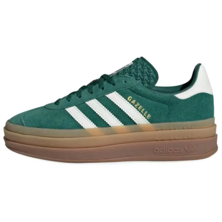Gazelle Bold Verde Collegiale Sneakers da Donna Bianco Sporco Oro-Metallizzato JI0325 37⅓