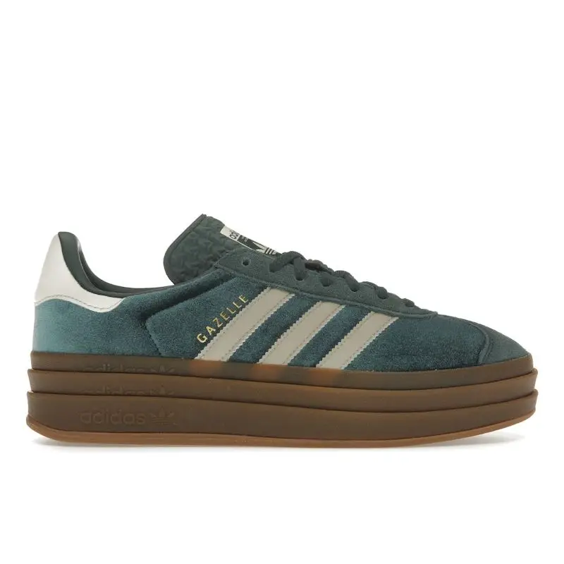 Gazelle Bold Verde Minerale Velluto Sneakers da Donna Grigio Mastice IG4391 38⅔