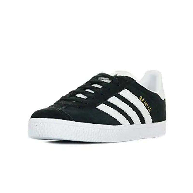 adidas Gazelle C, Sneakers Unisex - Bambini e Ragazzi, Nero (Core Black/Ftwr White/Gold Metallic), 32 EU