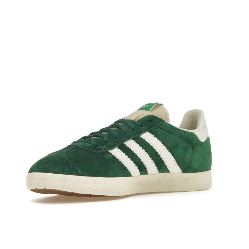 Gazelle Faded Archive Sneakers Unisex Verde Verde Scuro Bianco Sporco GY7338 38⅔ miniatura 5