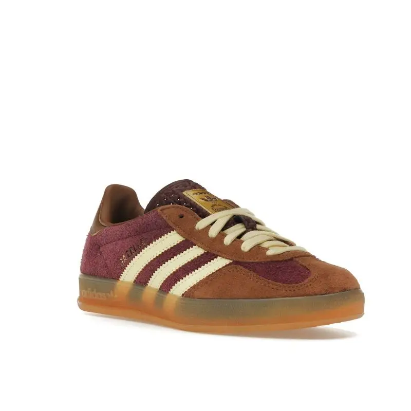 Gazelle Indoor Bordo Preloved Marrone Sneakers da Uomo Rosso Quasi-Giallo JI0324 39⅓ miniatura 4