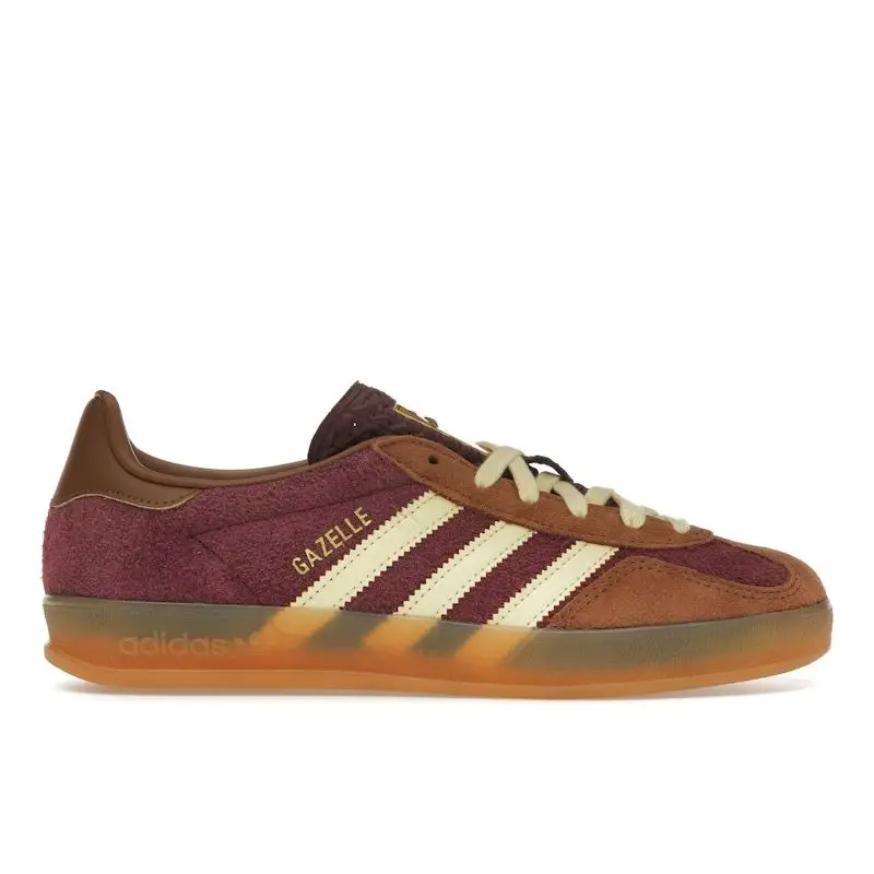 Gazelle Indoor Bordo Preloved Marrone Sneakers da Uomo Rosso Quasi-Giallo JI0324 39⅓