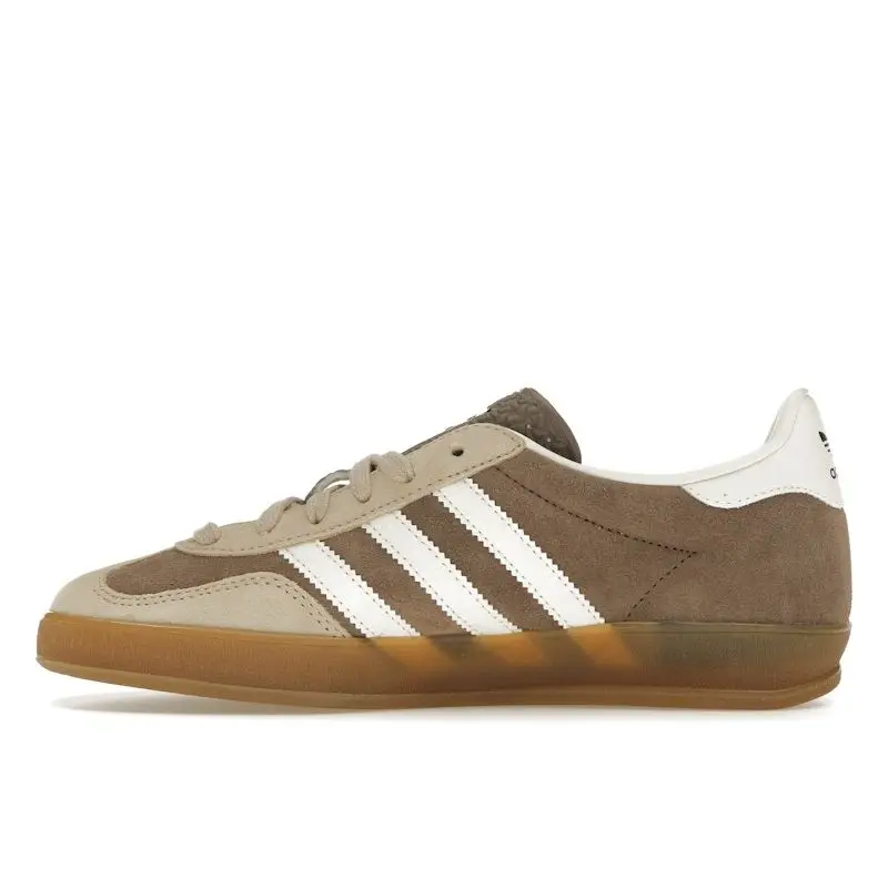 Adidas Gazelle Indoor Sneakers Unisex Marrone e Bianco miniatura 3
