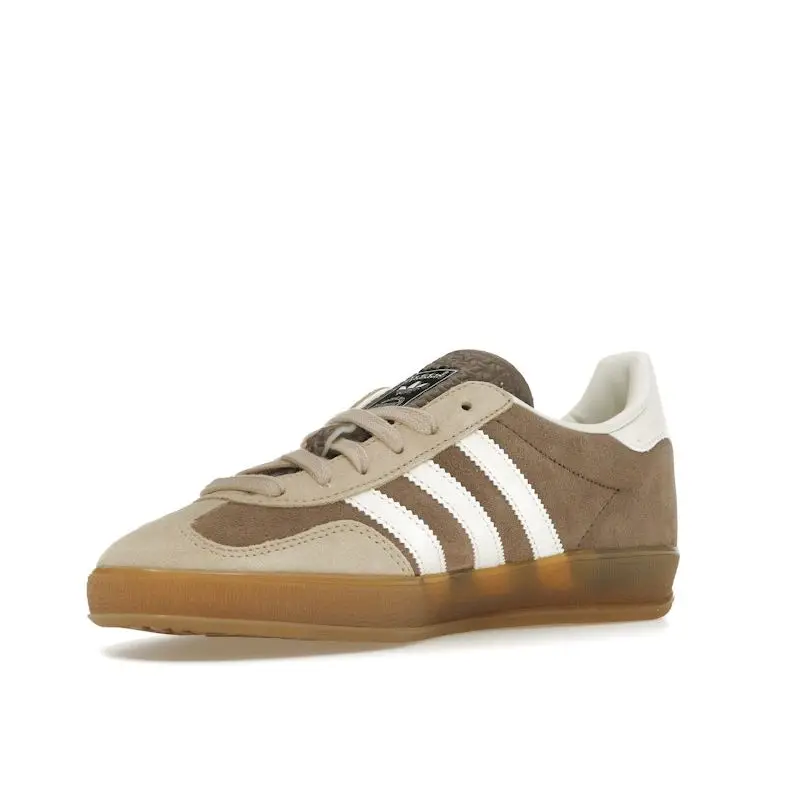 Adidas Gazelle Indoor Sneakers Unisex Marrone e Bianco miniatura 4