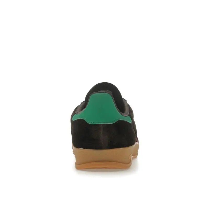 Gazelle Indoor Marrone Scuro Rosa Verde Velluto Sneakers da Donna Rosa Brillante Verde Campo JI2714 38⅔ miniatura 4