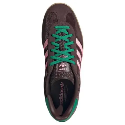 Gazelle Indoor Marrone Scuro Rosa Verde Velluto W - JI2714 Nuova 38 5 miniatura 4